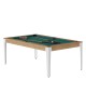 Table billard convertible René Pierre Elan Noyer Venice tapis vert