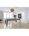 Table billard convertible EASY chêne pieds anthracite