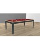 Table billard convertible EASY chêne pieds anthracite