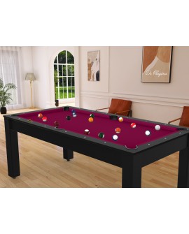 Billard Louxor Noir tapis noir